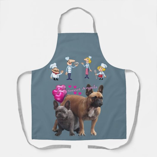 Tablier bouledogue français (Recto)