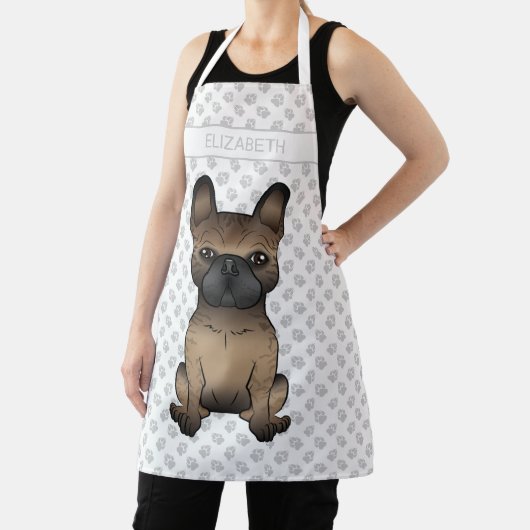 Tablier Bouledogue français bringé / Frenchie Chien mignon (Insitu)