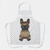 Tablier Bouledogue français bringé / Frenchie Chien mignon (Recto)