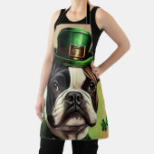 Tablier Bouledogue français en robe de la Saint-Patrick (Insitu)