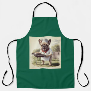 Tablier Bouledogue français Pizza Fête des pères Bulldog