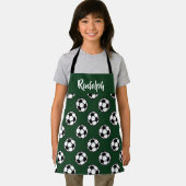 Tablier Boules de football motif vert (Insitu)