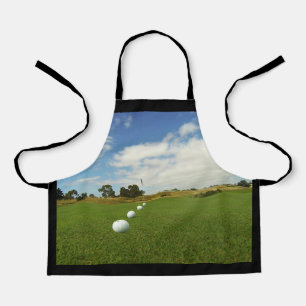 Tablier Boules De Golf Sur Le Vert, Enfants Plein Impressi