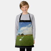 Tablier Boules De Golf Sur Le Vert, Enfants Plein Impressi (Porté)