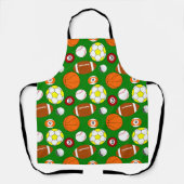 Tablier Boules de sport (Recto)
