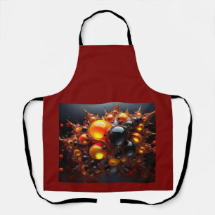 Tablier Boules Mandelbrot Noir Et Or