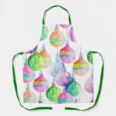 Tablier Boules multicolores de Noël (Recto)