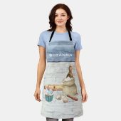 Tablier Boulon de cuisson à l'aquarelle Cuisinière personn (Porté)