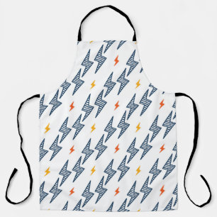 Tablier Boulons de foudre Doodle Flash transparent