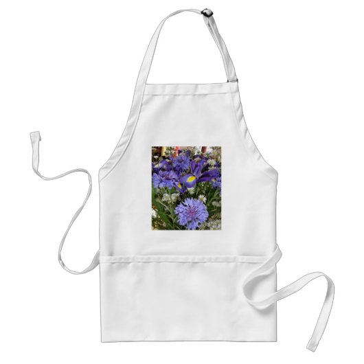 Tablier Bouquet bleu (Devant)