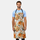 Tablier Bouquet Citrouille d'automne (Porté)