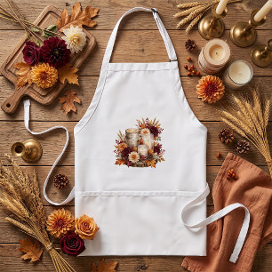 Tablier Bouquet de centre de table à la bougie rustique d'