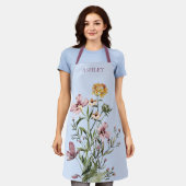 Tablier Bouquet de Fleur sauvage d'aquarelle #1 (Porté)