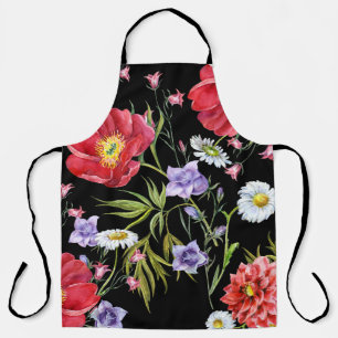 Tablier Bouquet de fleurs d'aquarelle : Motif sans couture