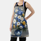 Tablier Bouquet de fleurs Elégante aquarelle (Insitu)