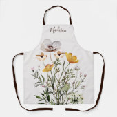 Tablier Bouquet de fleurs sauvages séchées Monogram (Recto)