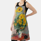 Tablier Bouquet de Sunflower (1881) par Claude Monet (Insitu)
