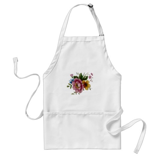 Tablier Bouquet de tasses à thé (Devant)