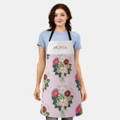 Tablier Bouquet floral (Porté)
