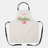 Tablier Bouquet floral d'hiver personnalisé (Recto)