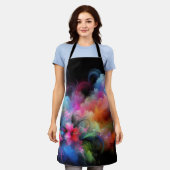 Tablier Bouquet tropical vibre (Porté)