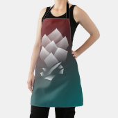 Tablier Bourgogne turquoise blanche (Insitu)