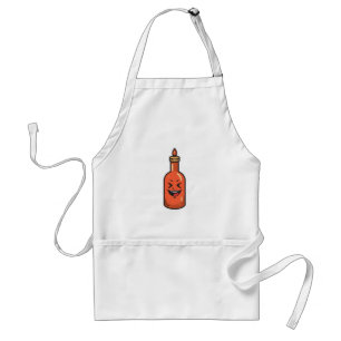 Tablier Bouteille de Sauce Piquante de Dessin Animé Mignon