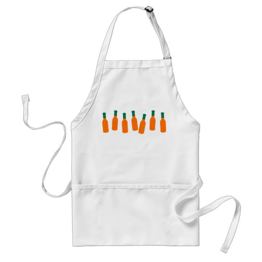 Tablier Bouteilles de sauce chaude (Devant)