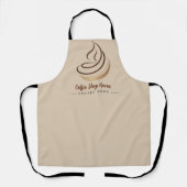 Tablier Boutique de café minimal moderne (Recto)