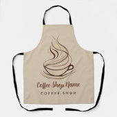 Tablier Boutique de café simple moderne boutique professio (Recto)