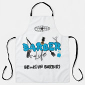 Tablier Boutique de coiffeur sur mesure (Recto)