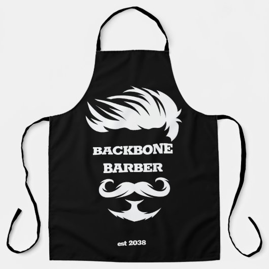 Tablier Boutique de coiffure sur mesure (Recto)