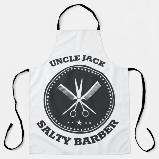 Tablier Boutique de coiffure sur mesure (Recto)