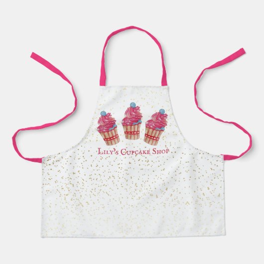 Tablier Boutique de cupcake pour enfants personnalisable (Recto)