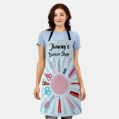 Tablier Boutique en coiffure personnalisée (Porté)