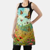 Tablier Bouton Fleur sauvage vibre Joy Design (Insitu)