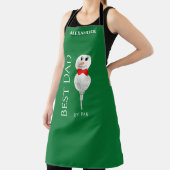 Tablier Boutons de bisons noirs noirs de Snowman personnal (Insitu)