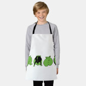 Tablier Boutons de hamster vert (Porté)