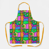 Tablier Boutons et points de Halloween (Recto)