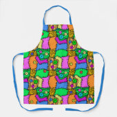 Tablier Boutons et Points d'Halloween (Recto)