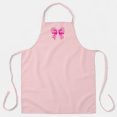 Tablier Bow rose (Recto)