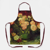 Tablier Bowl avec Peonies et Roses par Vincent van Gogh (Recto)