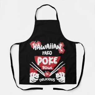 Tablier Bowl de Poke Hawaïen Tako Poke