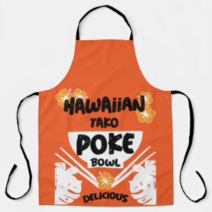 Tablier Bowl de Poke Hawaïen Tako Poke Apron