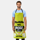 Tablier Bowl de Poke Hawaïen Tako Poke Apron (Porté)