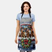 Tablier Boxer Christmas Red Truck Holiday (Porté)