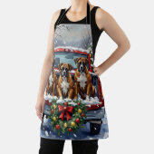 Tablier Boxer Christmas Red Truck Holiday (Insitu)