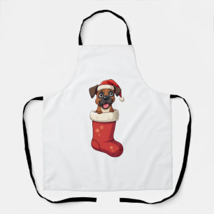 Tablier Boxer Christmas Stocking chien