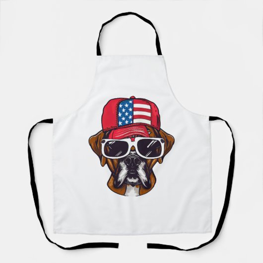 Tablier Boxer Dog USA (Recto)