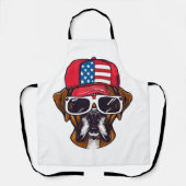 Tablier Boxer Dog USA (Recto)